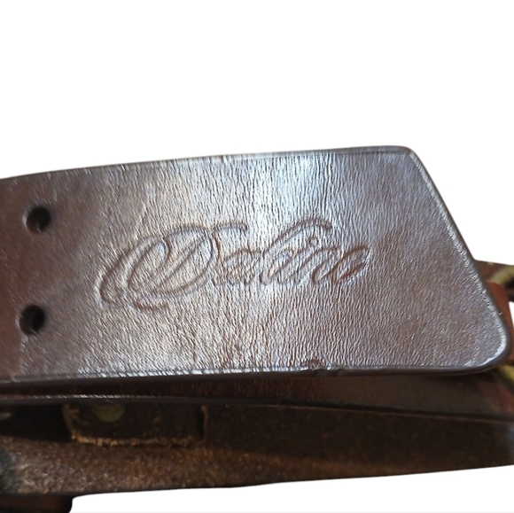 Two Genuine Leather Men's Belts Size 34 Medium 32-36 in Waist - Picture 9 of 11